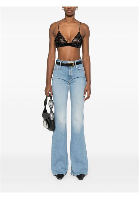 Black beaded crochet bra top Golden goose - women GOLDEN GOOSE | GWP02270P00197590100